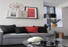 black red and gray living room ideas