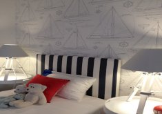 Marvelous Ralph Lauren Boys Bedroom Ralph Lauren Sailboats #bedroom #sailboat #wallpaper Available At Mahoneswallpapershop.com