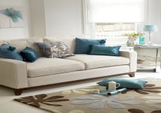 teal accessories for living room
